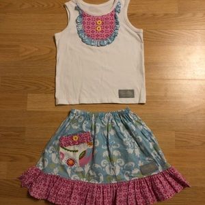 “Eleanor Rose” 2Pc Set Size 6-7 EUC